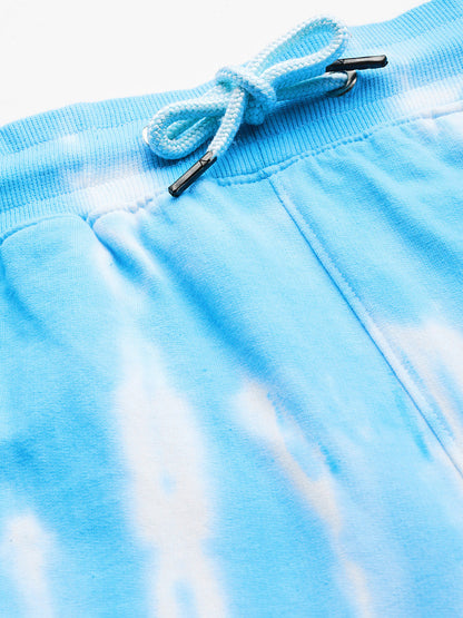 Women's Blue Ombre Dye Sweatshirt With Joggers