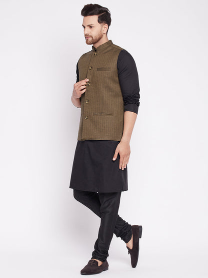 Men's Nehru Jacket with welt pocket