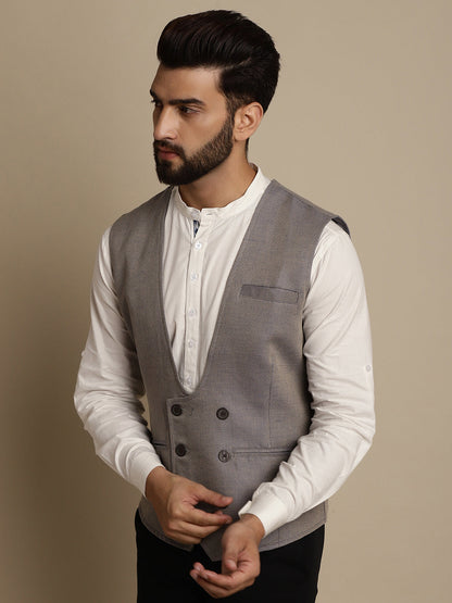 Men's Double Breast Waist Coat
