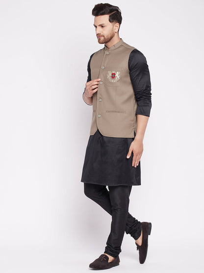 Men's Nehru Jacket with welt pocket