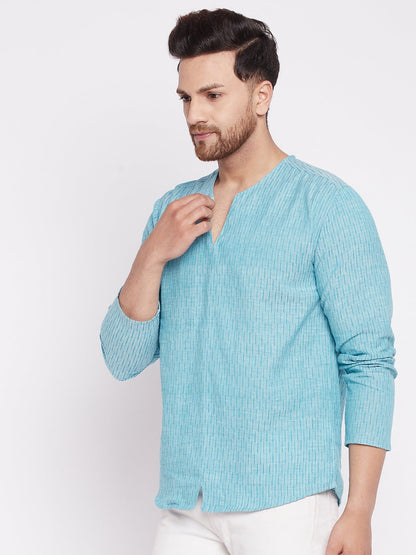 Men's Kurta with Slit Necklin