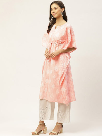 Women's Cotton Pink Kaftan