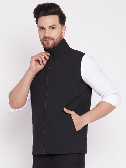 Men's Nehru Jacket With Welt Pocket