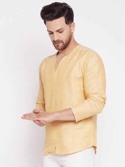 Men's Kurta with Slit Necklin