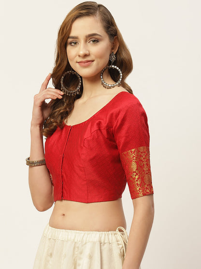 Women's Brocade Saree Blouse by Shr