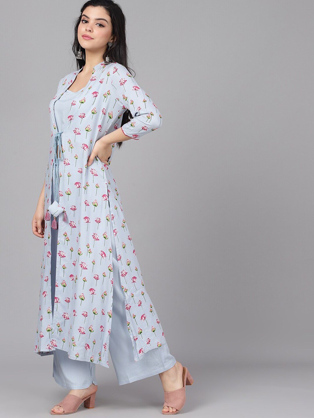 Women's Printed Top with Palazzos