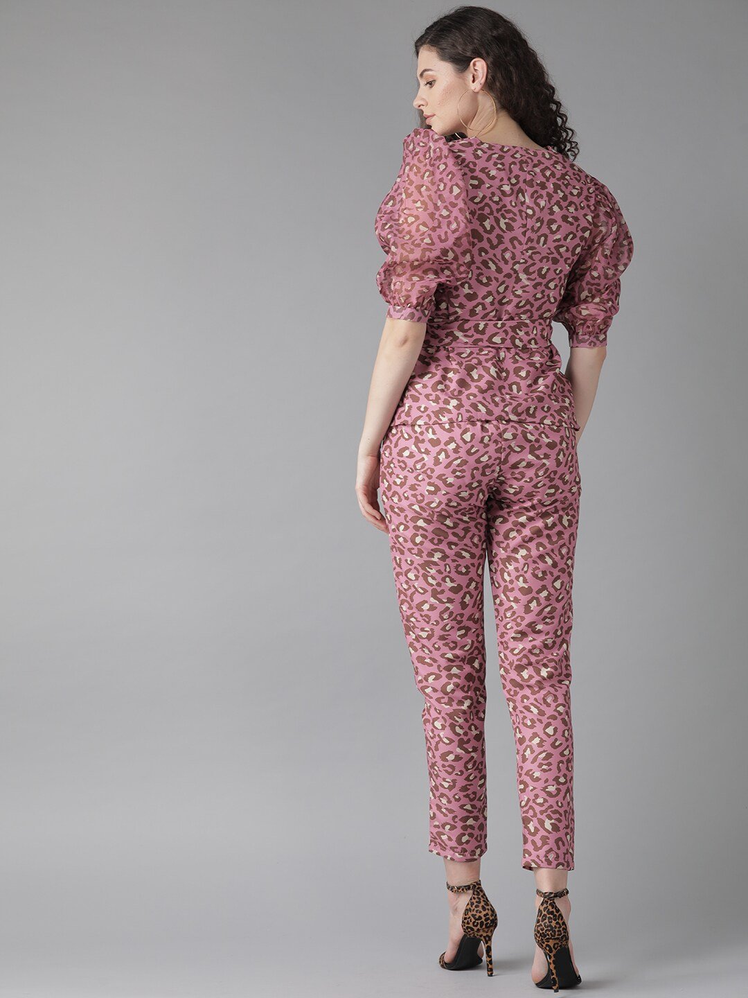 Women's Leopard Blazer with Trousers
