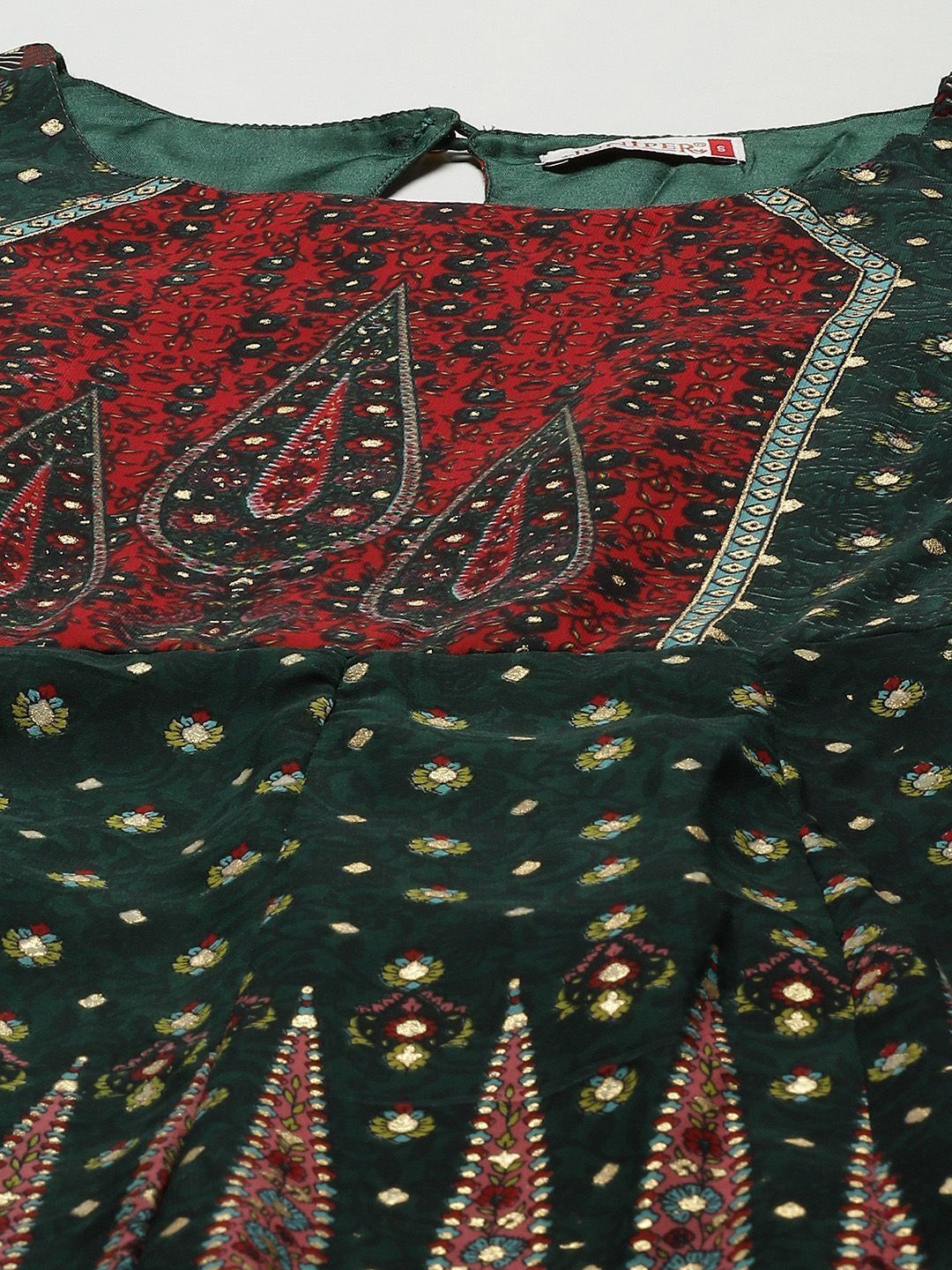 Women's Jadegreen Georgette Printed Anarkali Dress