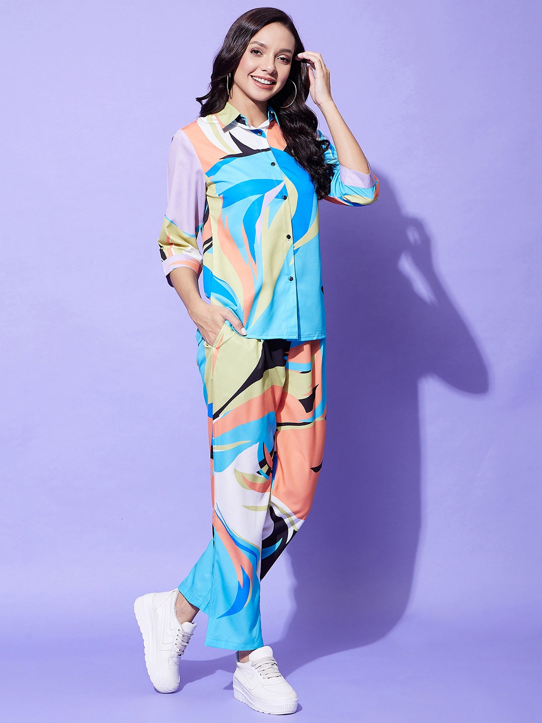 Women's Multi Colored Printed Co-Ord Set