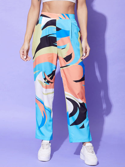 Women's Multi Colored Printed Co-Ord Set
