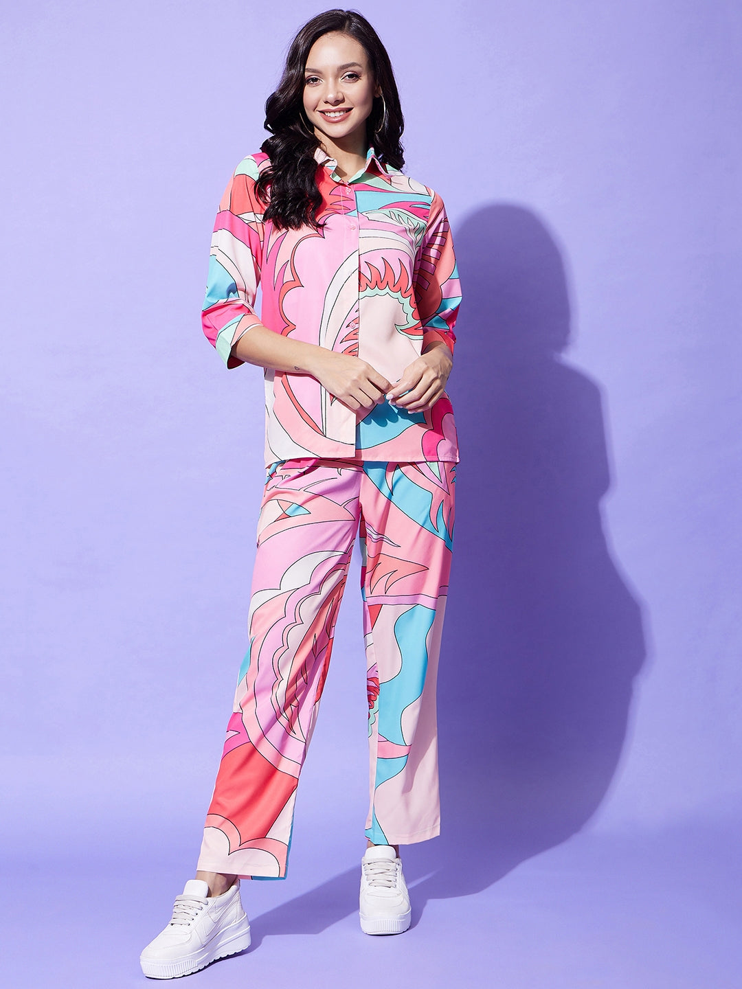 Women's Multi Colored Printed Co-Ord Set