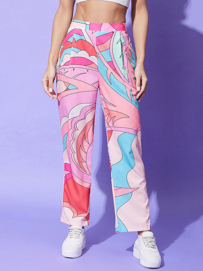 Women's Multi Colored Printed Co-Ord Set