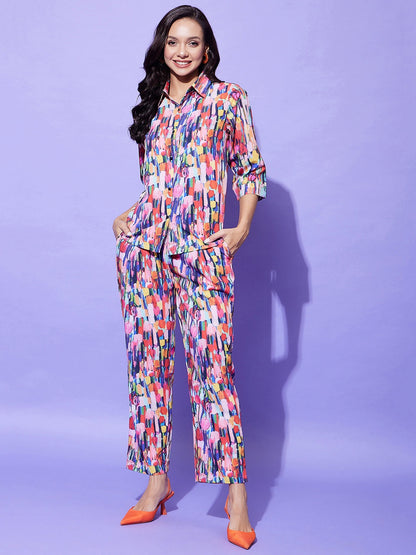 Women's Multi Colored Co-Ord Set