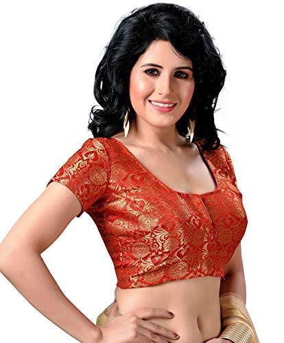 Women's Brocade Saree Blouse by Shr