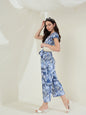 Women's Denim Lycra Dress With Asymmetrical Hemline