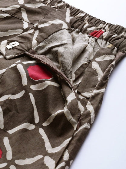 Women's Printed Coat with Trousers