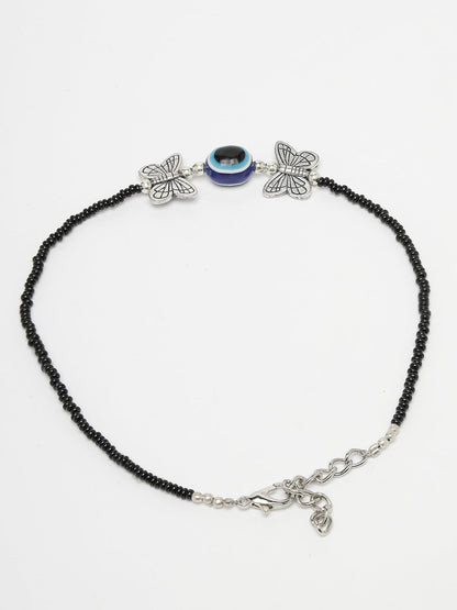 Women's Evil Eye Black Anklets