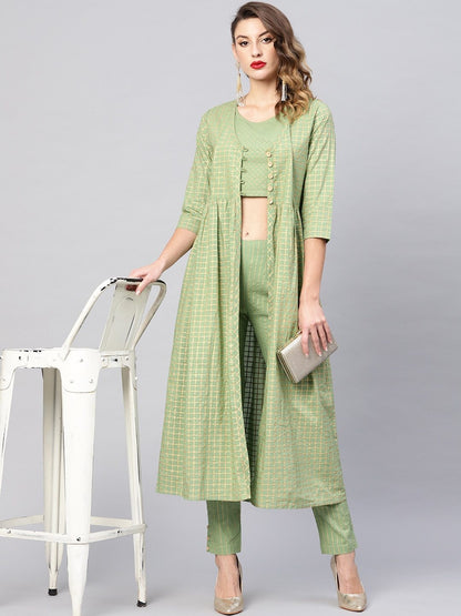 Women's  Crop Top with Trousers
