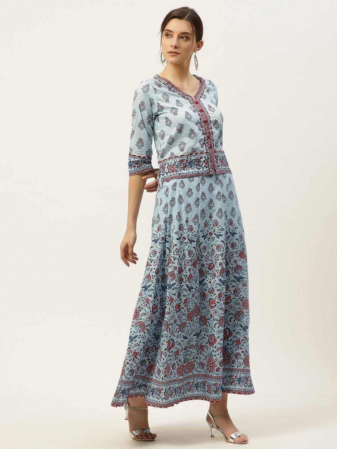 Women's Printed Lehenga Choli Dupatta Set