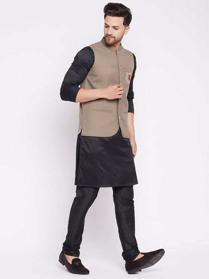 Men's Nehru Jacket with welt pocket