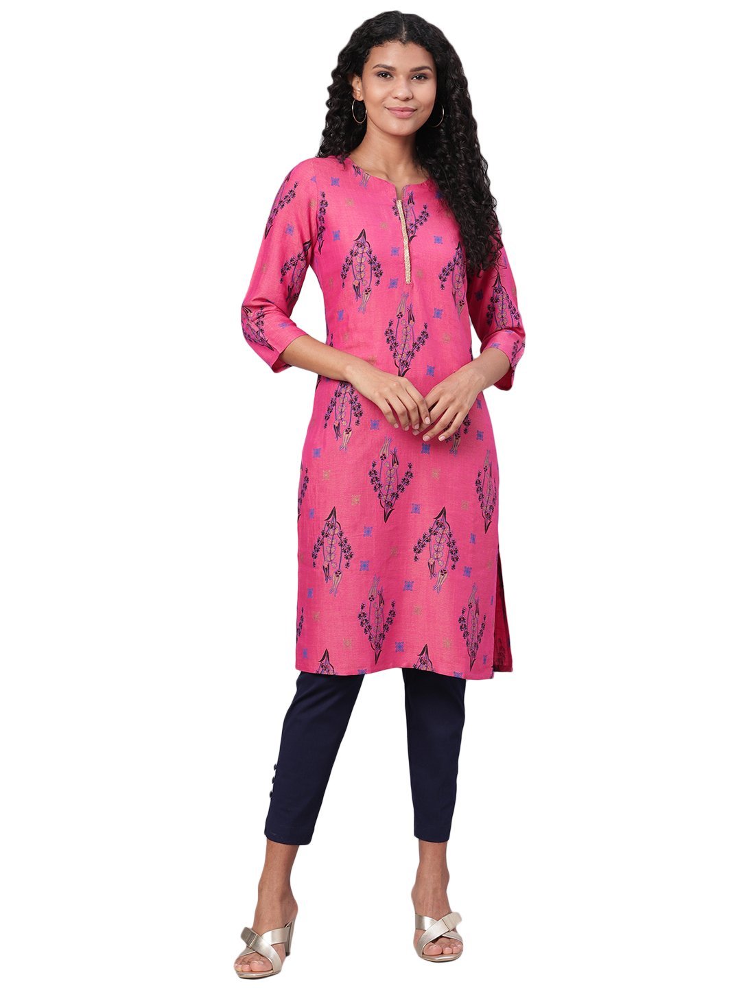 Women's Solid Na Rayon Flex Na Trouser