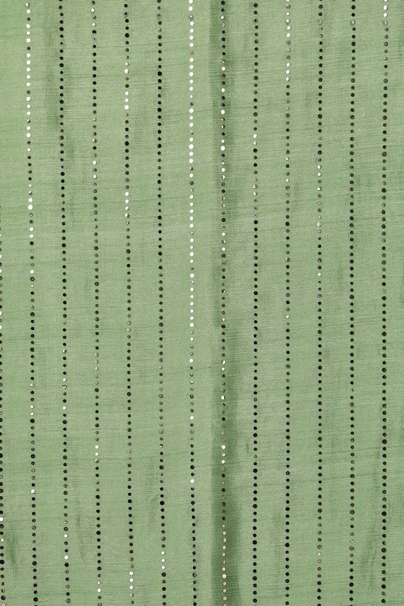 Women's Green Yoke Design Regular Kurta With Pants With Dupatta