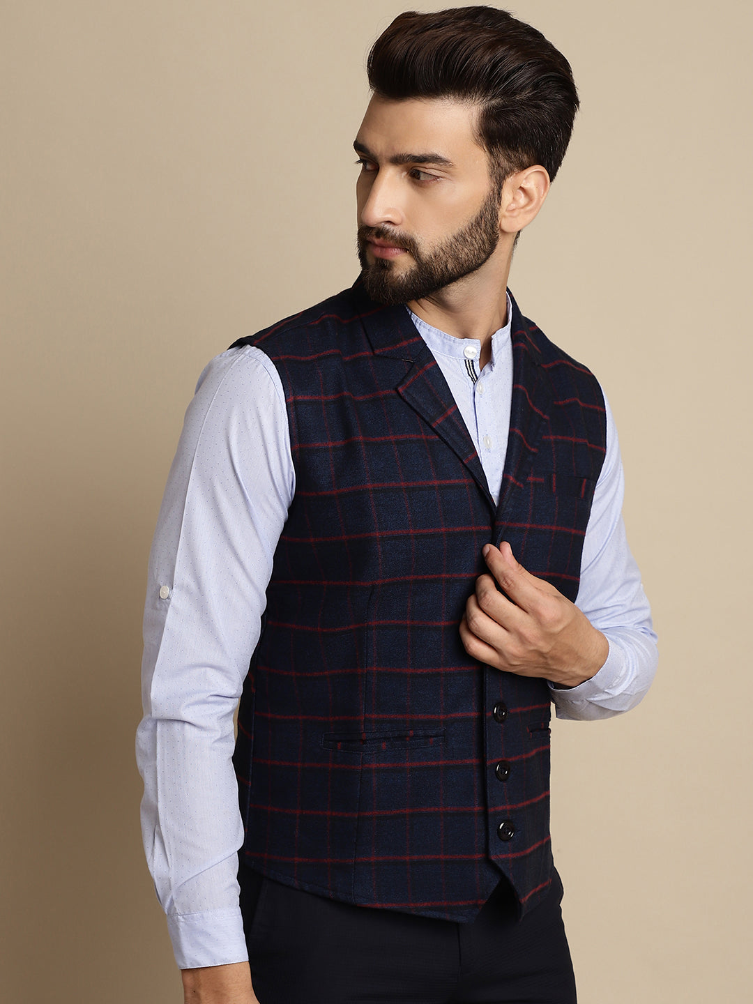 Men's Waistcoat With Notched Lapel