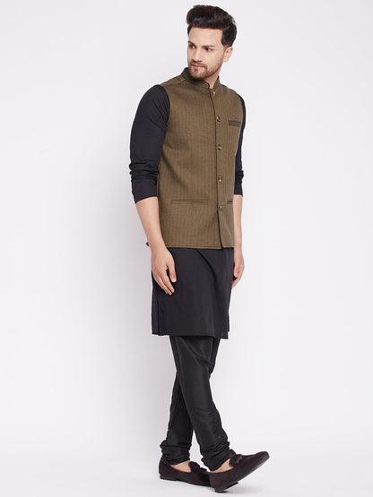 Men's Nehru Jacket with welt pocket