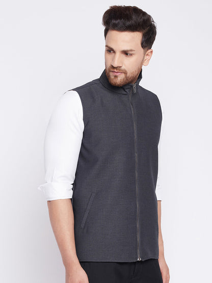 Men's Nehru Jacket With Welt Pocket