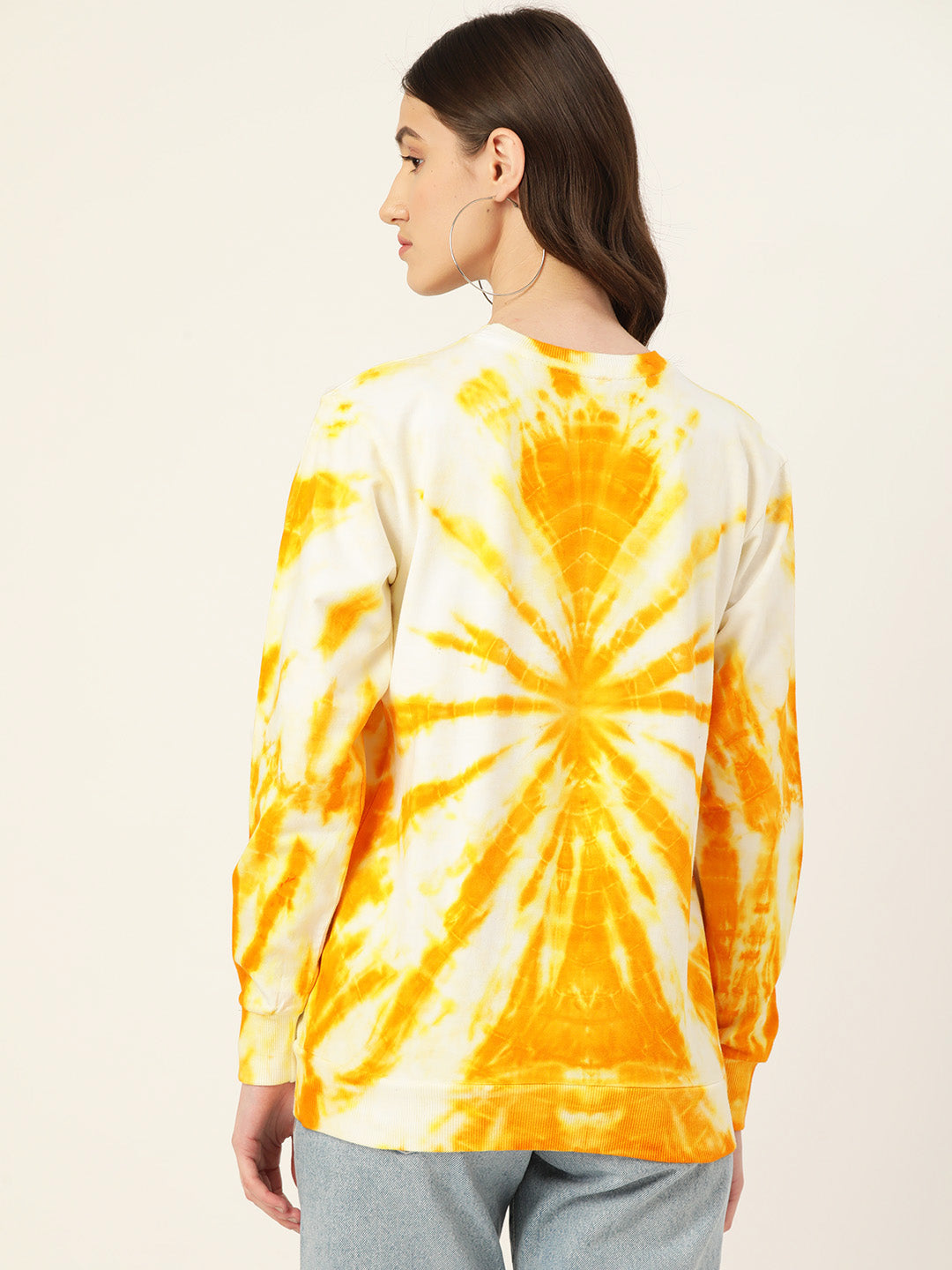 Women's Yellow Cracker tie Dye Sweatshirt