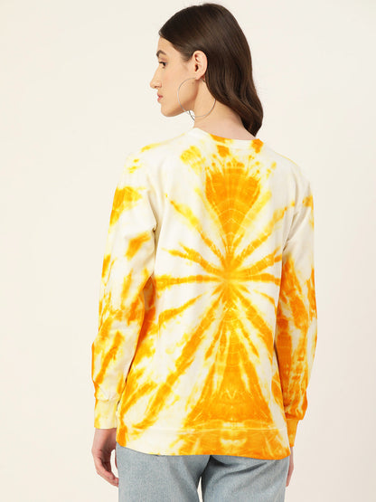 Women's Yellow Cracker tie Dye Sweatshirt