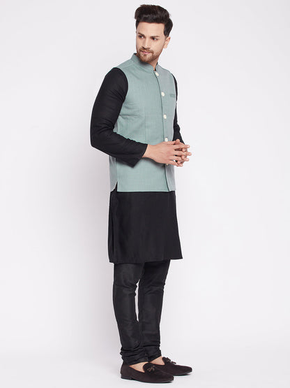 Men's Nehru Jacket with welt pocket