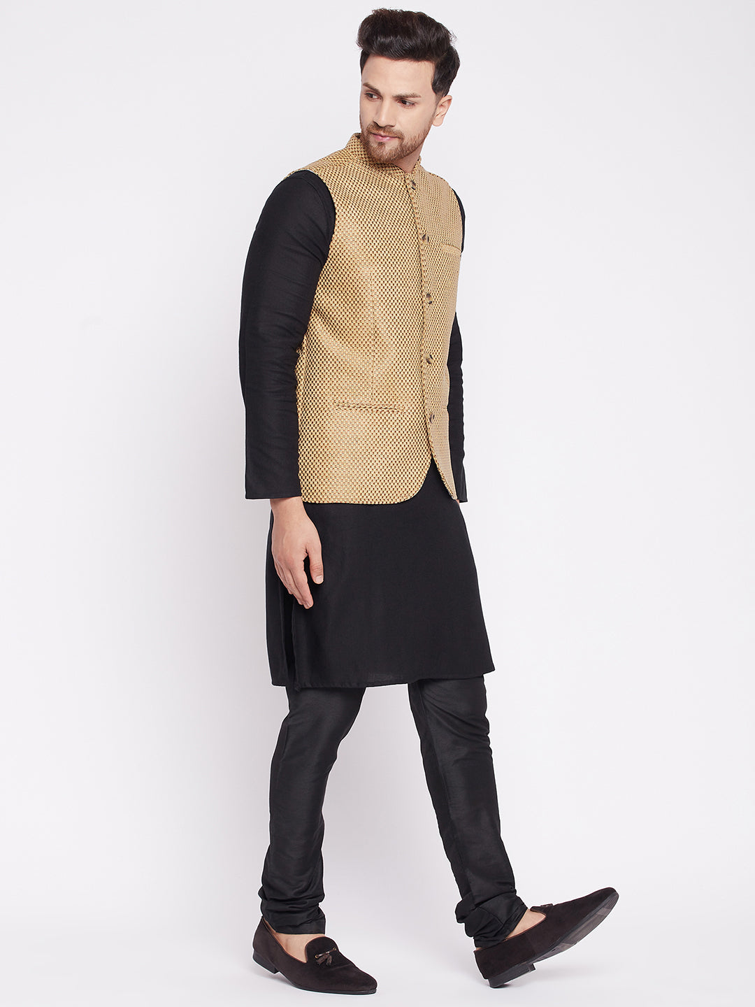 Men's Nehru Jacket with welt pocket