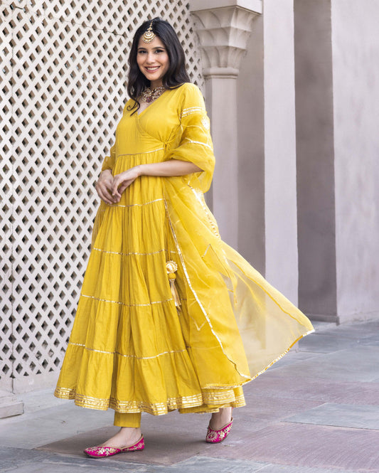 Women's Dahabi Gotapatti Cotton Suit Set