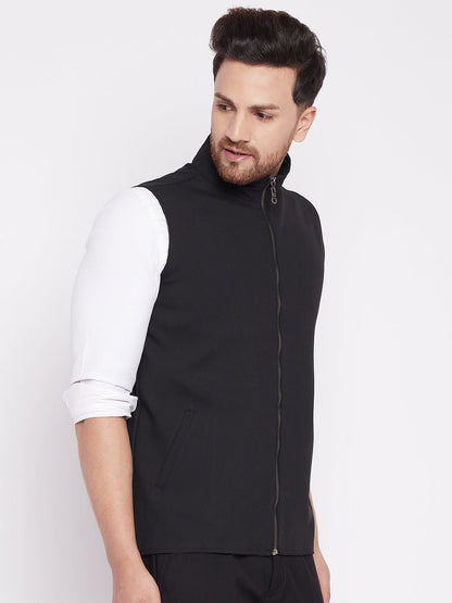 Men's Nehru Jacket With Welt Pocket