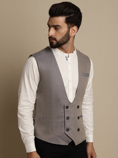 Men's Double Breast Waist Coat