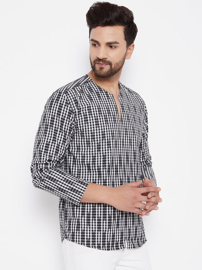 Men's Solid Cotton Kurta