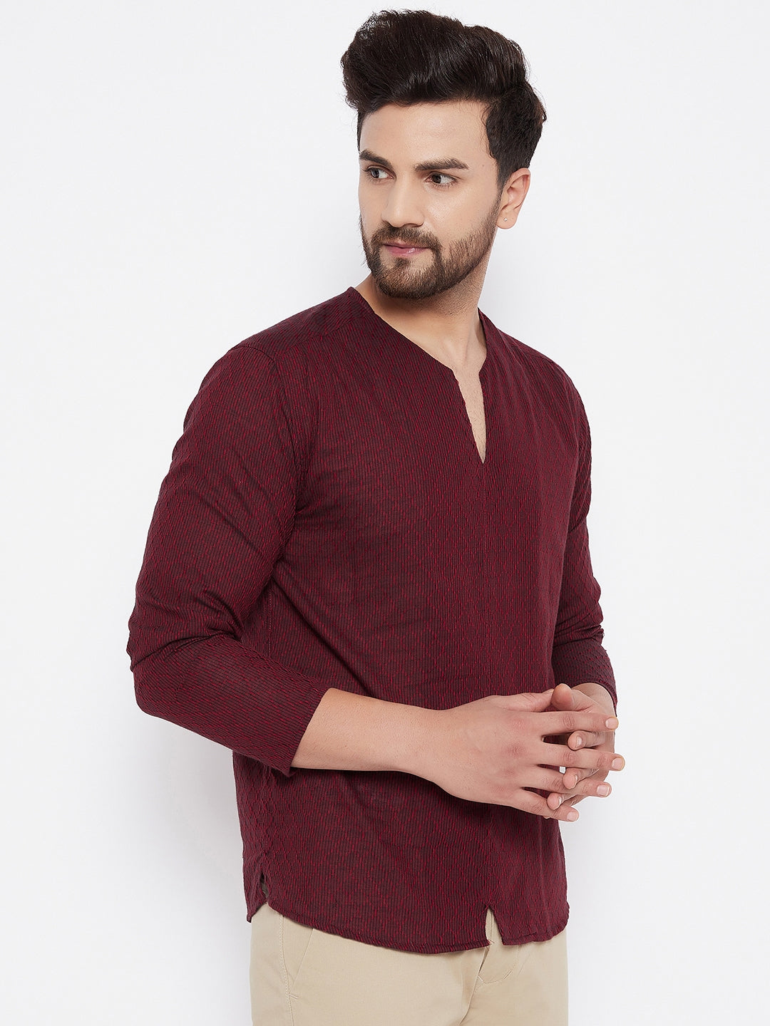 Men's Solid Cotton Kurta