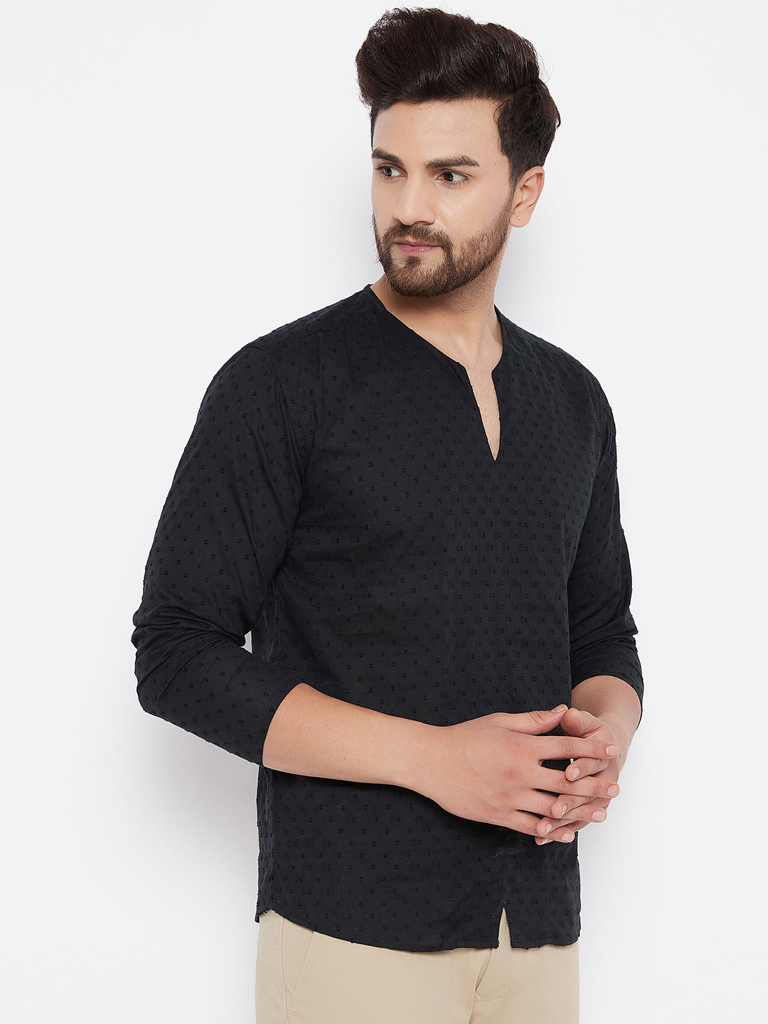 Men's Solid Cotton Kurta