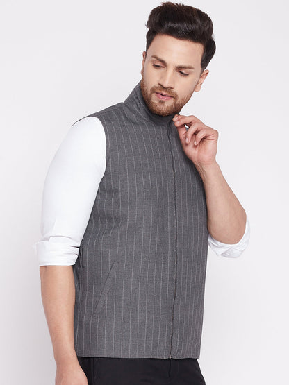 Men's Nehru Jacket With Welt Pocket