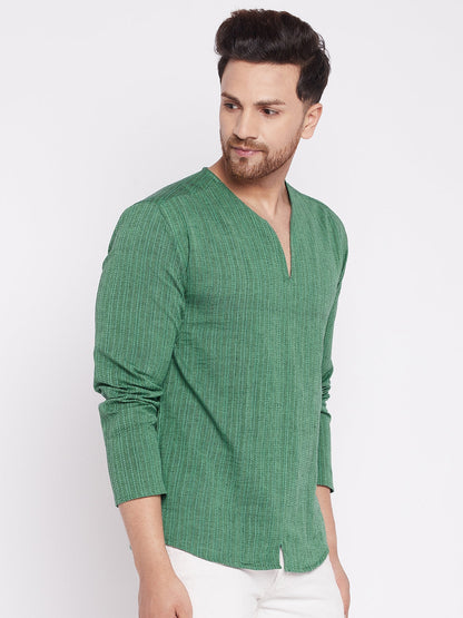 Men's Kurta with Slit Necklin