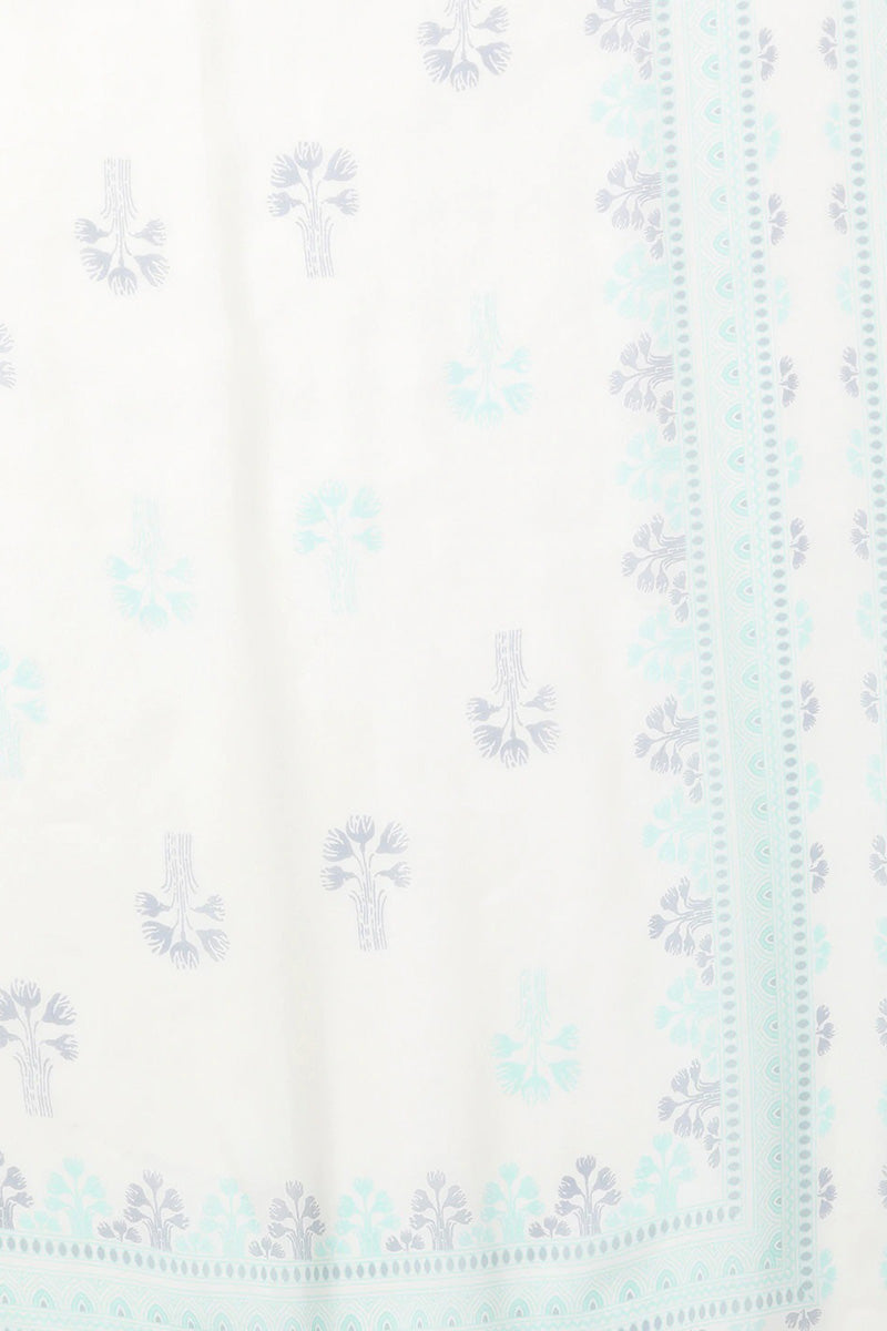 Women's Sea Green Ethnic Motifs Printed Regular Kurta With Palazzos With Dupatta