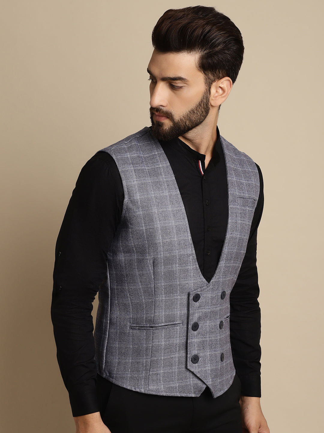 Men's Double Breast Waist Coat