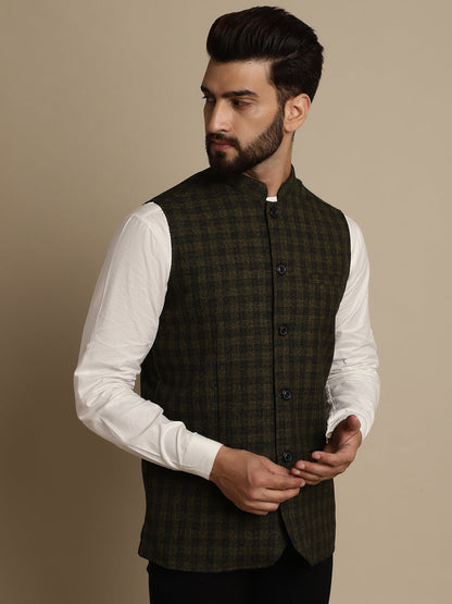 Men's Mandarin Collar Waistcoat