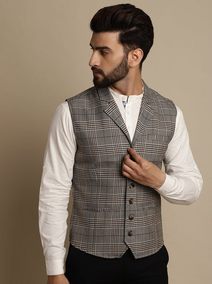 Men's Waistcoat With Notched Lapel
