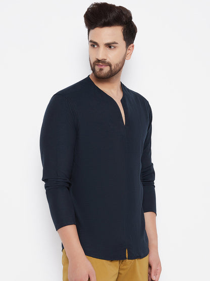 Men's Solid Cotton Kurta