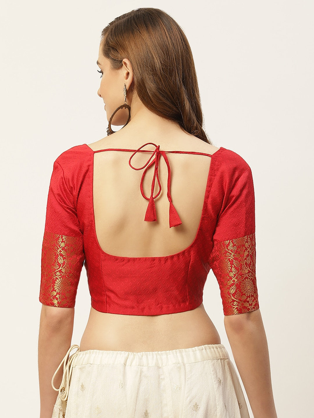 Women's Brocade Saree Blouse by Shr