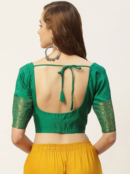 Women's Brocade Saree Blouse by Shr