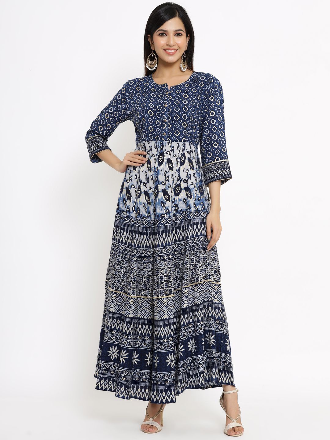 Women's Printed Flared Dress
