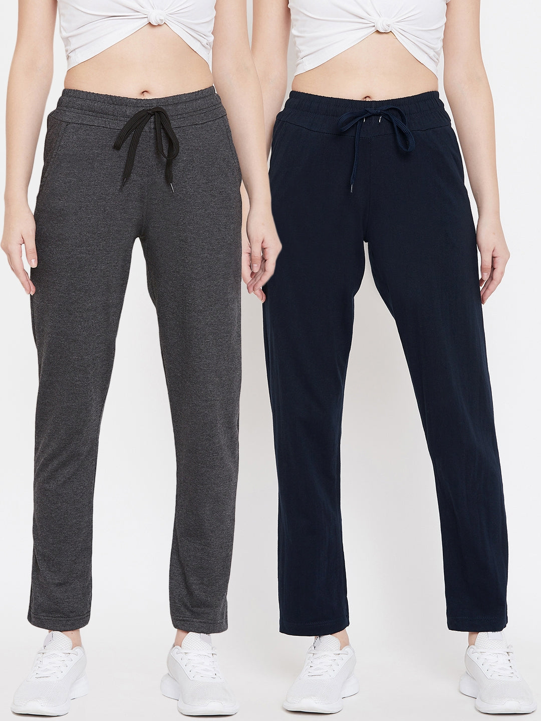 Women's Pack of 2 Track Pants-Navy